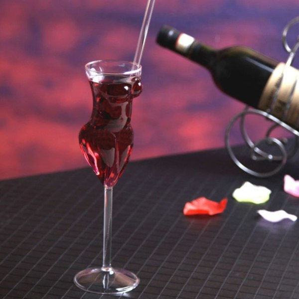 Naisten Ruumiinmuotoinen Punaviinilasi Kuplille Juhliin Viinikulho Cocktail