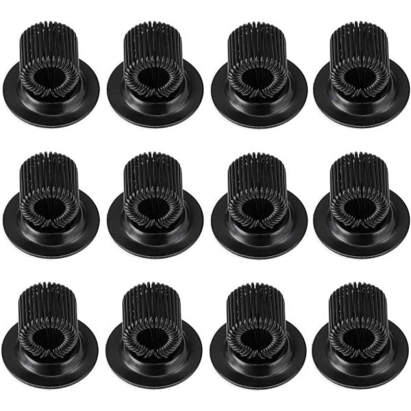 IG 12-pack musta pintakäsittelyllä varustetut kynäpidikeklipsiä - itseliimautuvat kynät