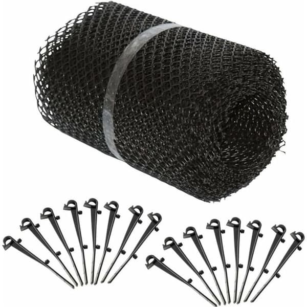 4x Stuprörsskyddsnät med 60 Fästklämmor, 16cm6m