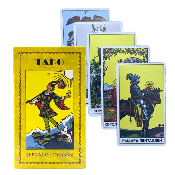 IC Ryska Waite Tarotkort Spådom Ödes Divination Deck Familj P