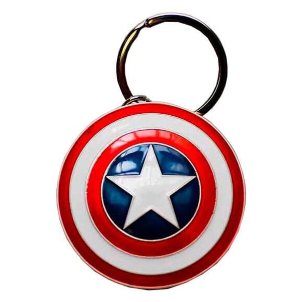 IC Nyckelring - Marvel Captain America Shield multifarge