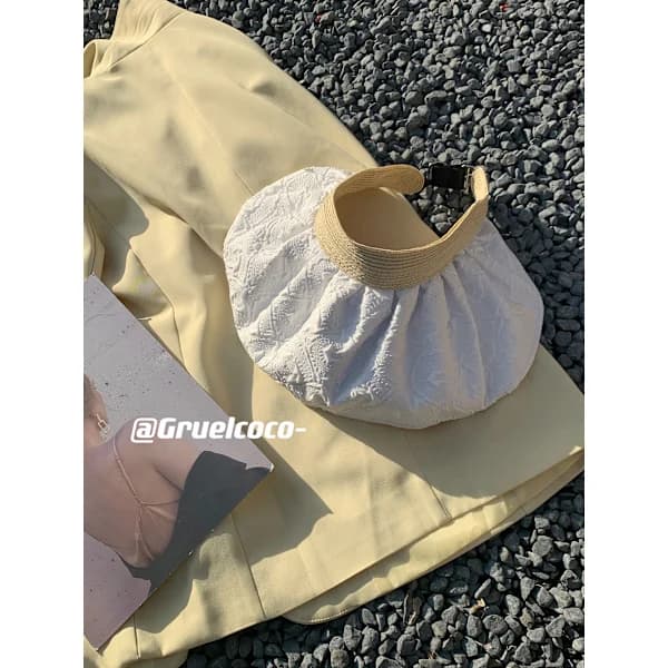 Dame Casual Hat Dame Solhat Elegant Strandhat Spandhat