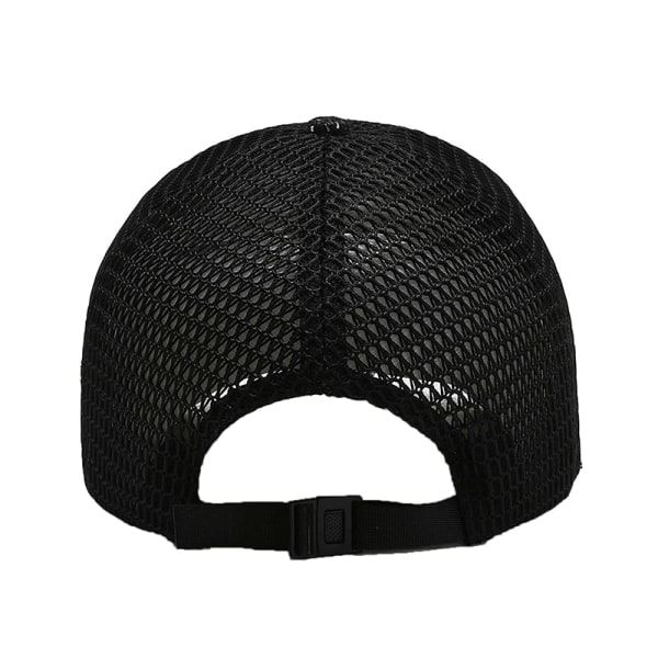 IC Summer Men Mesh Baseball Cap Solhatt utomhus Sommar Andas M Black 56-60cm