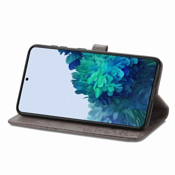 IC Samsung Galaxy S22 Etui Mandala Læder Grå