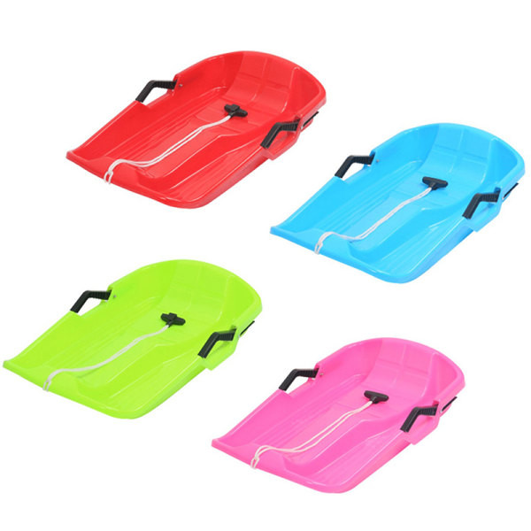 IC Tjock last barn vuxen snowboard pulka pulka utomhus grön rosa