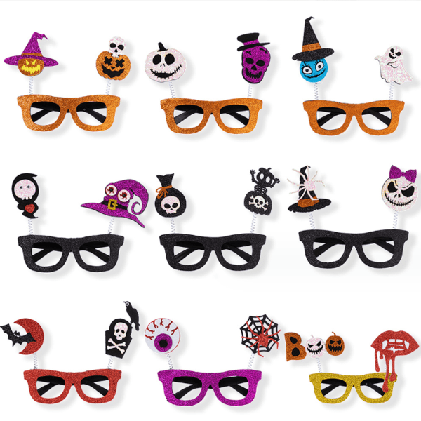 9 kpl Halloween-lasit, Halloween-juhlatarvikkeet