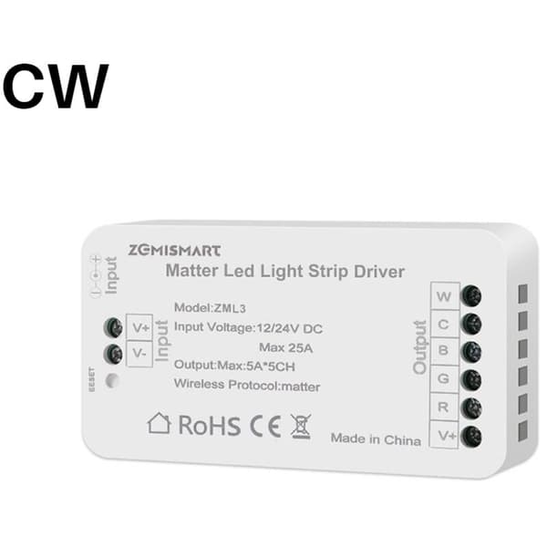 Matter Wifi CW LED-valonauhan ohjain