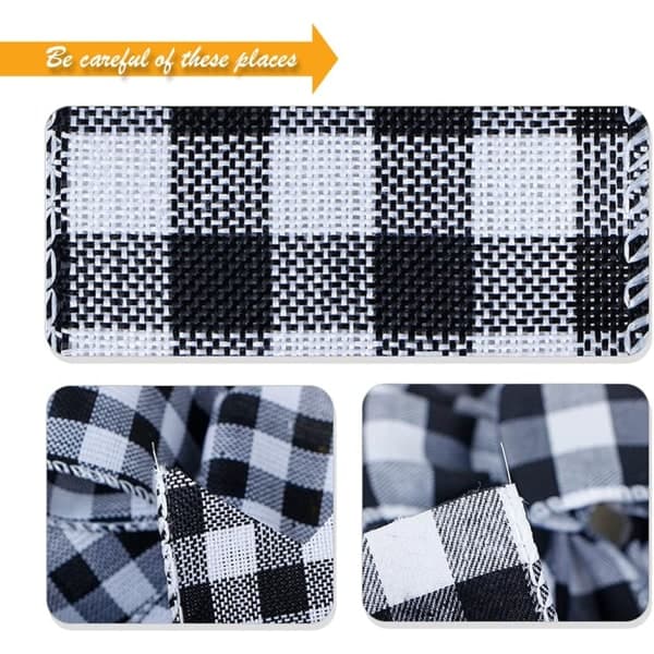 IC HCCY 2 stk Buffalo Plaid Bues Halloween Thanksgiving for