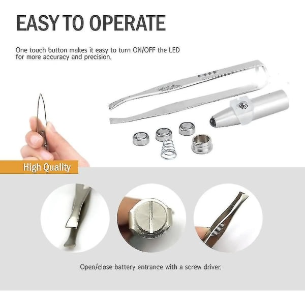 IC-pinsetit LED-valolla