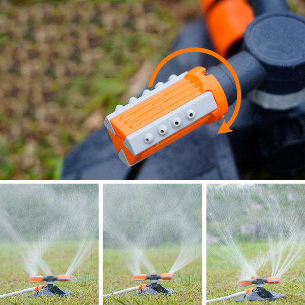 IC Puutarhasuihkutin 360° automaattinen sprinkleri (keltainen)
