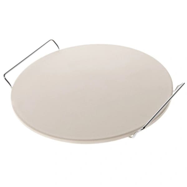 Cordierit Pizzasten med Kromstativ til Kuglegrill Jævn Varme Sprød Bund 32 cm