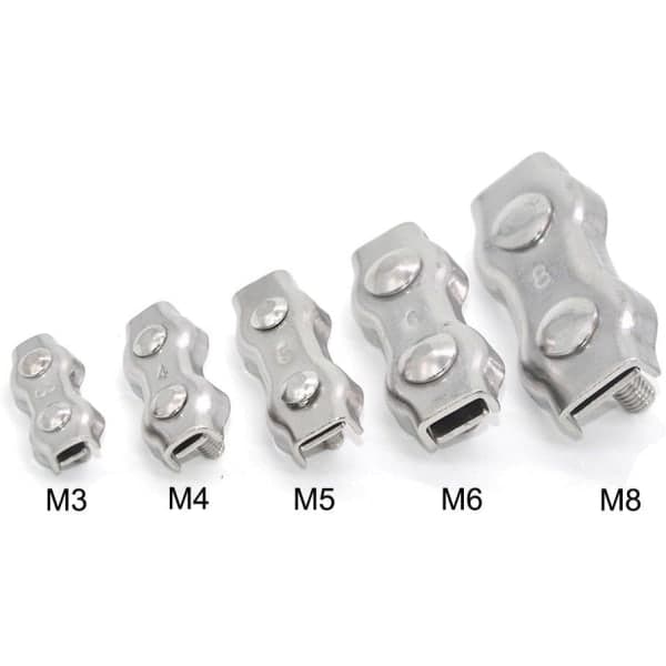 IC-set med 10 buntband i rostfritt stål - M3