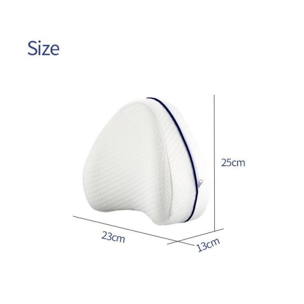 Ortopædisk ergonomisk benpude i memory foam Knæpude Hvid
