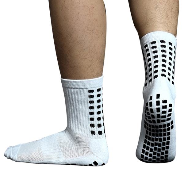IC Anti-Slip Fodboldsokker Mænd Kvinder Udendørs Sport Grip Fodbold Hvid