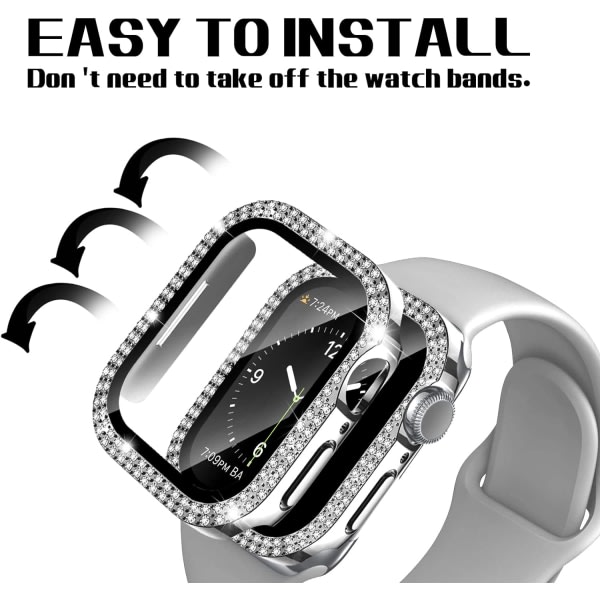 Apple Watch Case 40mm Series 6/5/4/SE med glasskærm IC