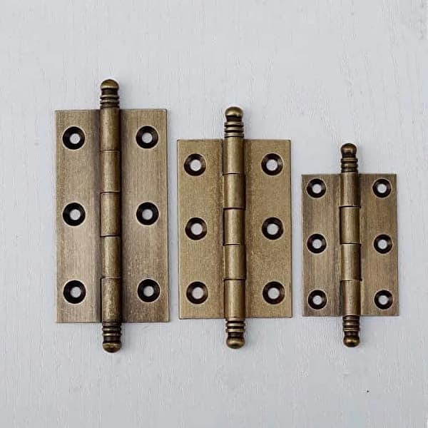 2-pak dekorative stabelhængsler til køkkenskabsdøre, antik messing bronze finish 2 Inch