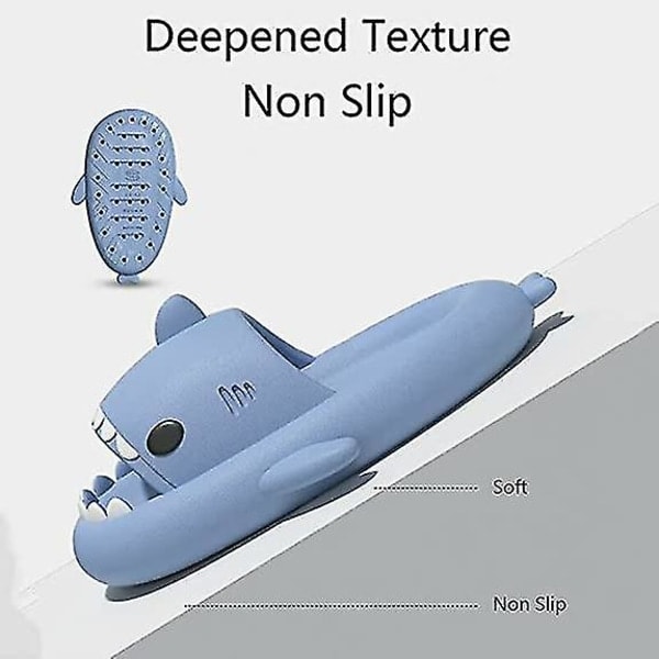 IC 2022 Uppgraderade Cloud Shark Tofflor, Söta Hajtofflor för Kvinnor Män CNMR Orange EUR 36-37