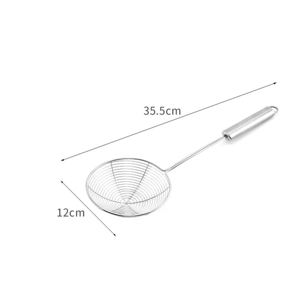 IC Rostfritt ståltråd nät, nudlar sked, steksked, mesh (12cm)