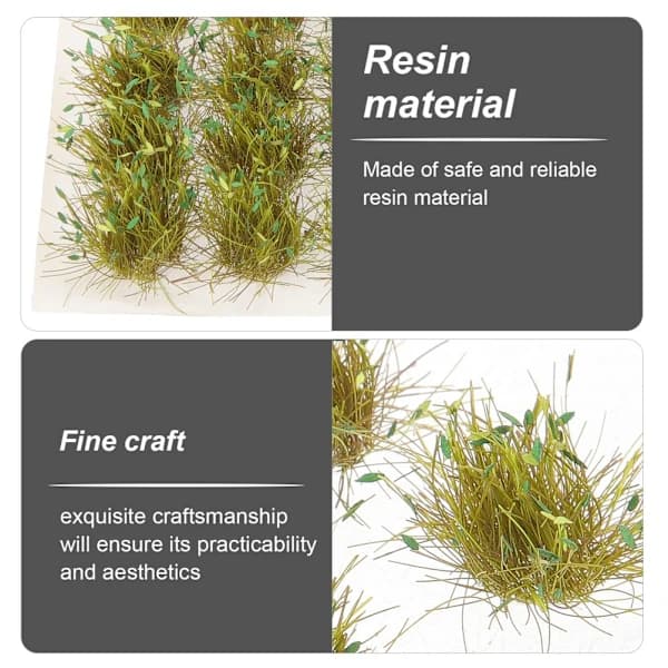 3 Pcs Model Lawn Miniature Tabletop Landscape Terrain Building Material