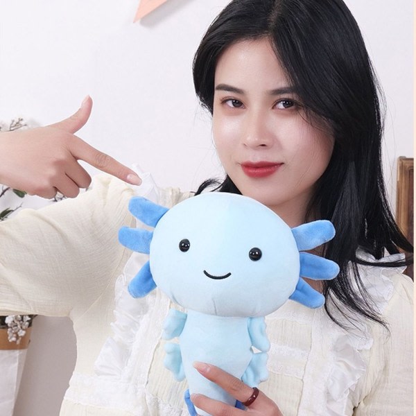 IC Axolotl Plyschdjur Gosedjur 20cm GUL -1 gul