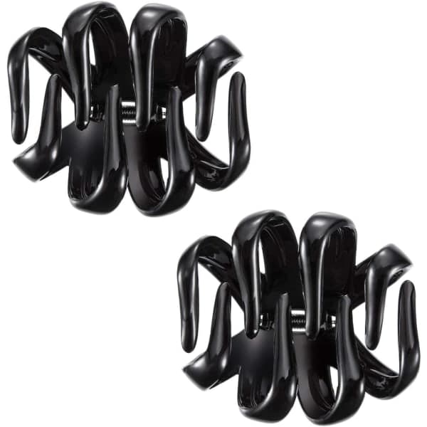 IC Bitar Bläckfisk Grepp Spindel Hårklämma Klämma Klämmor Bläckfisk Käkar (8,5 cm, svart) (svart 8,5 cm)
