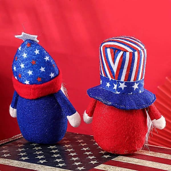 2021 American Independence Day Hat Faceless Forest Troll Doll Creative Home Decor