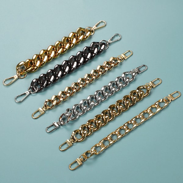 IC Pearl Shoe Chain Sko Berlocker Accessoarer DIY Sko Dekor För Kvinnor 5(tjock Guld)