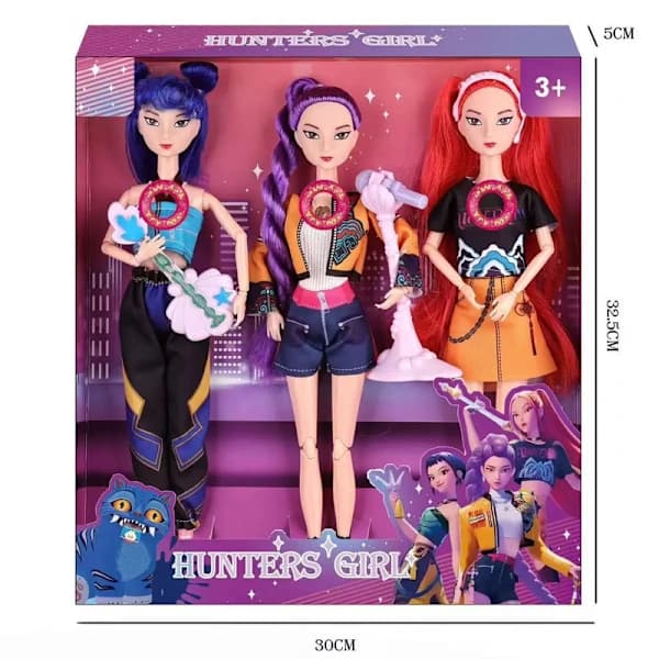 3-pack Kpop Demon Hunters Fidget-leluja teemamusiikilla
