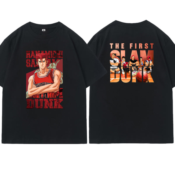 Tide Brand Dunking Master T-shirt för män F21 Svart - G9 2XL