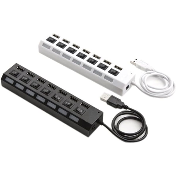 IC USB Hub Power USB Hub med Snabbladdning med Singel White