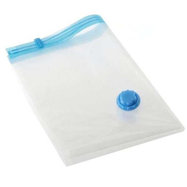 Vakuumposer til Opbevaring af Tøj - Pladsbesparende Vakuumposer - Forseglingsposer til Rejser - 50 cm x 70 cm (Kun én pose)