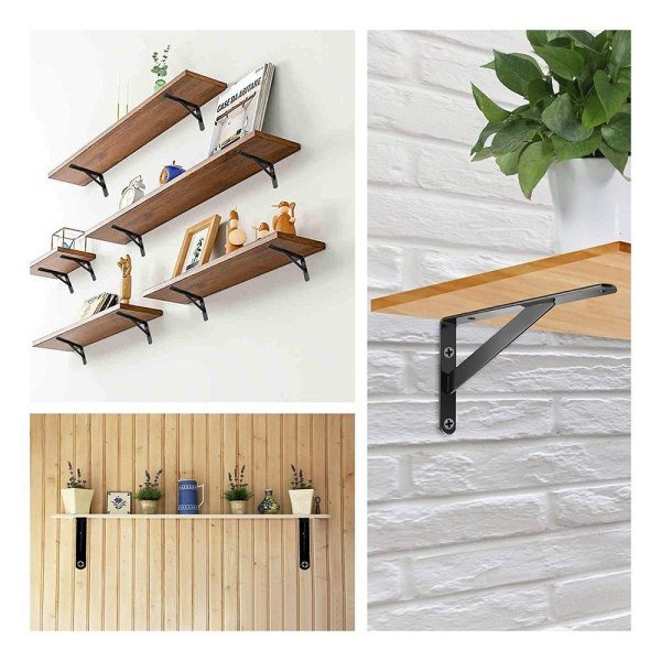 IC Hyllestøtter, konsoller i rustfritt stål, kraftige konsoller
