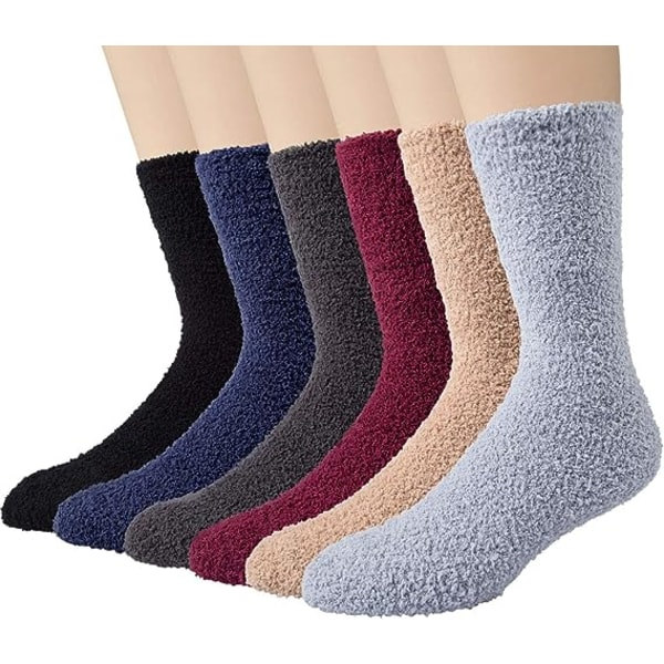 IC 6 par Herr Fuzzy Strumpor Vintertofflor Fleece Strumpor Herr