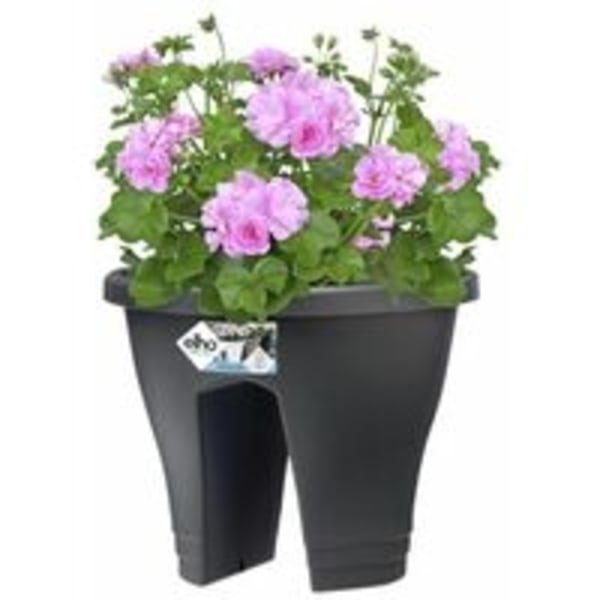 IC ELHO Balkongkrukke Corsica Flower Bridge 30 - Antrasittgrå - Utendørsbalkong - L 29,6 x B 29,6 x H 24 cm