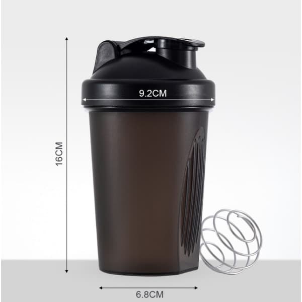 IC Perfekt som proteinpulverblander, 400ml shakerkopp, svart