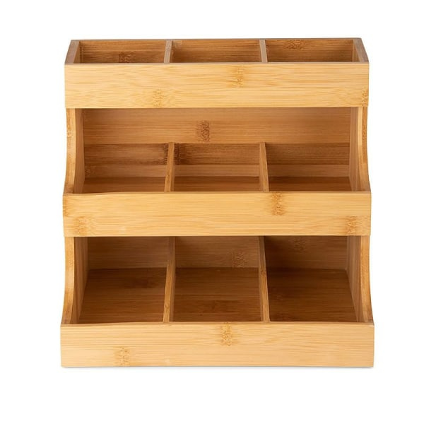 Te-påsearrangör i trä med 3 lager, förvaring, display, 1 st