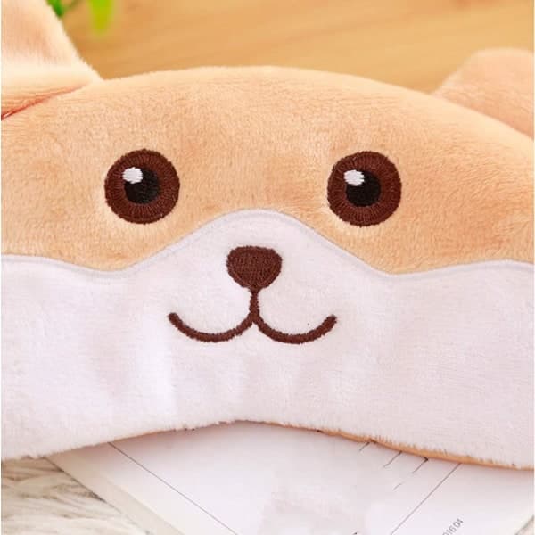 IC Brun Corgi Pentu Koiran Uni Mask Ögonmask