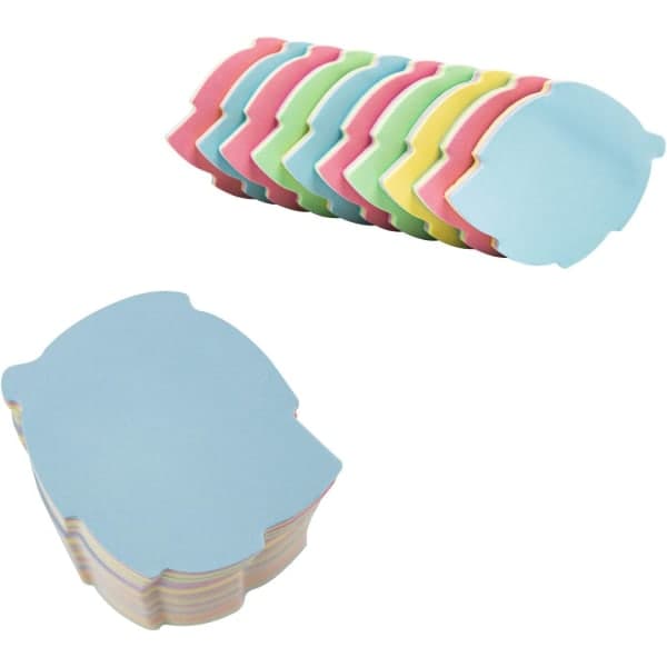 IC 10 Pakker med Sticky Notes Bladformet - 76x76mm Selvklebende Post Memo