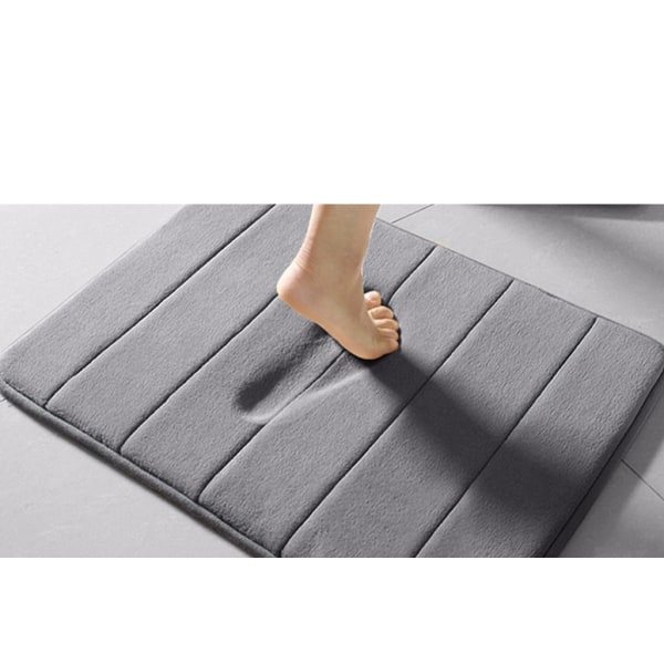IC Gulvteppe i koralfløjl, skridsikker absorberende gulv måtte (beige, 60*90)