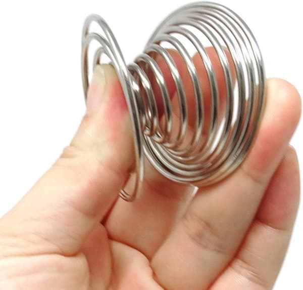 4 - deler - Spiraleggekopp - rustfritt - stål - Spiraleggekopper - Eggholder - lett - Metall - sølv