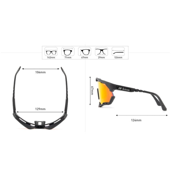 IC Polariserade cykelglasögonTR90 sportsolglasögon