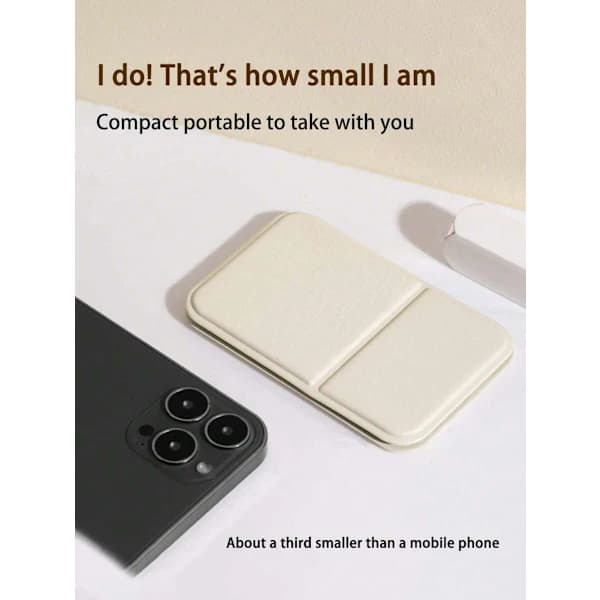 1 pc Portable Foldable Makeup Mirror - Compact Handheld Cosmetic Mirror (Travel/Dorm/Stocking Stuffer) white white