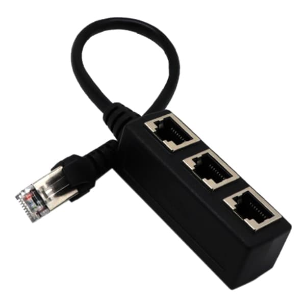 Ethernet-kabelsplitter Nettverksadapter Ethernet-splitter 1 til