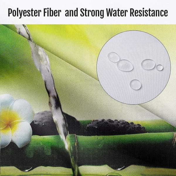 IC 4 dele badeforhæng, med 12 kroge, Flow Water Bamboo