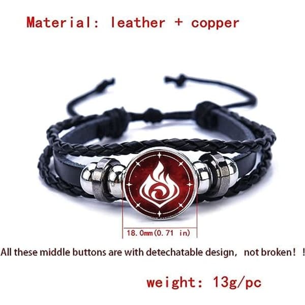 IC Justerbart Genshin Impact Armband, Anime Luminous Armband