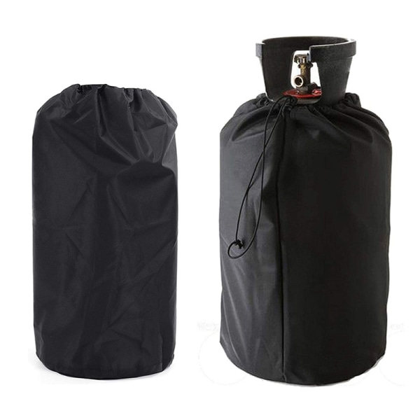 IC 210D Oxfordtyg Gasbehållare Skydd Utomhus Propan Tank Skydd Svart