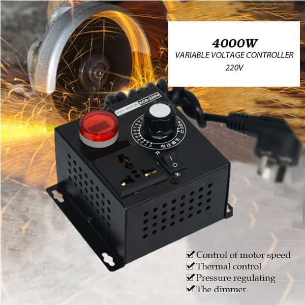 IC Jänniteensäädin AC 220V 4000W Muuttuva Jänniteensäädin EU