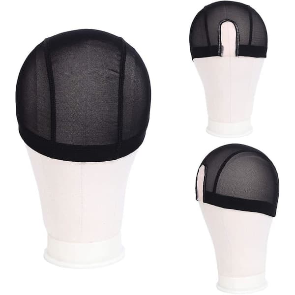 IC 5 stk Mesh Dome Paryk Cap Spandex Strækbar Hårmaske Åndbar