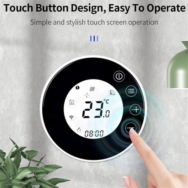 X7HGB Wi-Fi Smart Varmetermostat med LCD-display og Stemmestyring