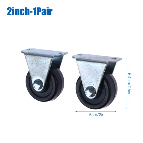 IC 1 par 1-3 tommer orienteringshjul Riktat rullhjul 2inch 1Pair